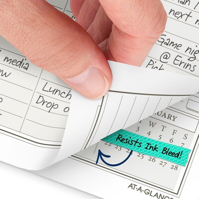 2027 AT-A-GLANCE Seascapes 8.5" x 5.5" Daily & Monthly Planner Refill, White/Brown (481-125-27)