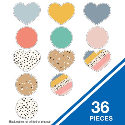 Carson Dellosa Education We Belong Hearts & Dots Cut-Outs, 36/Pack, 3 Packs/Bundle (CD-120646-3)