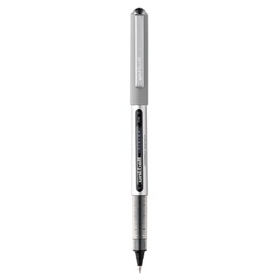 uni-ball Vision Rollerball Pens, Fine Point, Black Ink, Dozen (60126)