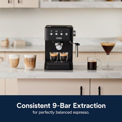 De'Longhi Stilosa 2-Cups Steam Espresso Machine, Black (EC260BK)