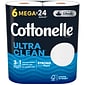 Cottonelle Ultra CleanCare 1-Ply Standard Toilet Paper, White, 312 Sheets/Roll, 6 Mega Rolls/Pack (47747)