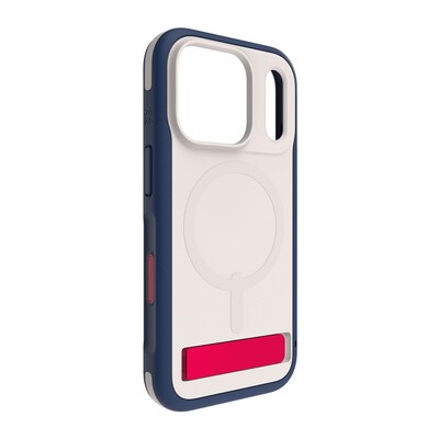 ZAGG Sedona Snap KS MagSafe Phone Case for iPhone 17 Pro, Shock Absorbing, Red Light/Blue (702319138)