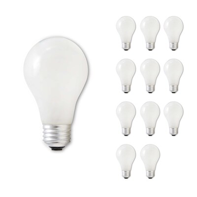Bulbrite EcoHalogen 53 Watt (75 Watt Incandescent Equivalent) A19 Light Bulbs with Standard E26 Base, 6/Pack (860626)