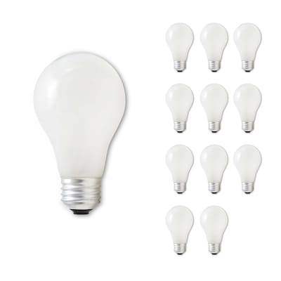 Bulbrite EcoHalogen 53 Watt (75 Watt Incandescent Equivalent) A19 Light Bulbs with Standard E26 Base, 6/Pack (860626)