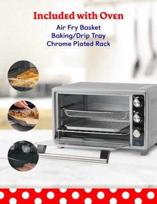 Betty Crocker 6-Slice Toaster Oven, Silver (BC-4637S)