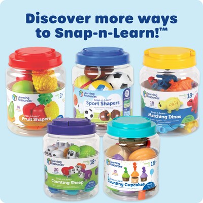 Learning Resources Snap-n-Learn Sports Shapers, Assorted Colors (LER6729)