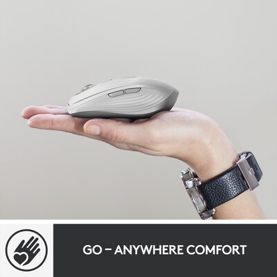 Logitech MX Anywhere 3 for Mac Ergonomic Wireless Laser Mouse, Pale Gray (910-005899)