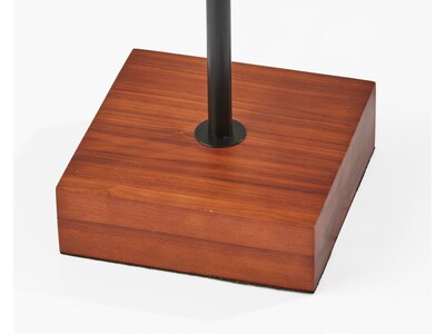 Adesso Trudy Incandescent/LED Table Lamp, Walnut/Natural (1568-12)