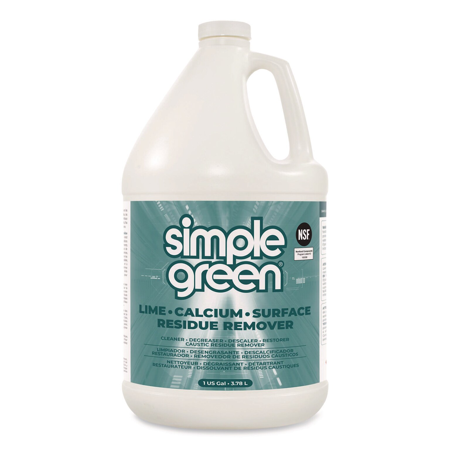 Simple Green Lime Calcium Surface Residue Remover, 1 gal Bottle, 6/Carton (SMP1700128)