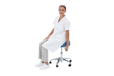 Viva Comfort Armless Vinyl Medical and Lab Stool, Blue (ADI910-01-BLU-MK)
