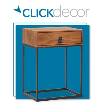 ClickDecor Milo Side Table, Walnut Brown (FUTB10101A)