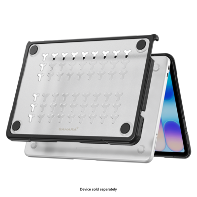 SaharaCase Raider Series Heavy Duty 13" MacBook Neo Case, Shock-Absorbing, Clear (LT00121)