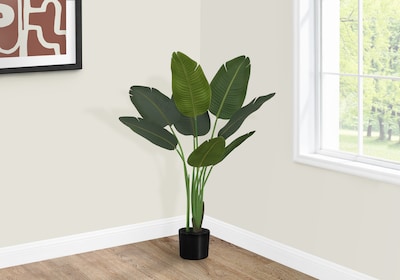 Monarch Specialties Inc. 44" Artificial Bird Of Paradise Tree in Pot (I 9569)