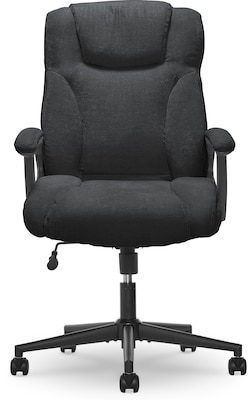Serta Hannah II Fabric Executive Chair, Black (43672F)