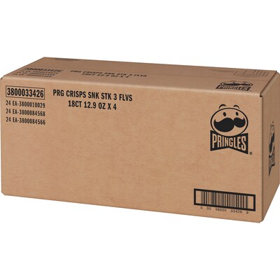 Pringles Variety Pack Potato Chips, 0.74 oz., 72/Carton (KEE18251)