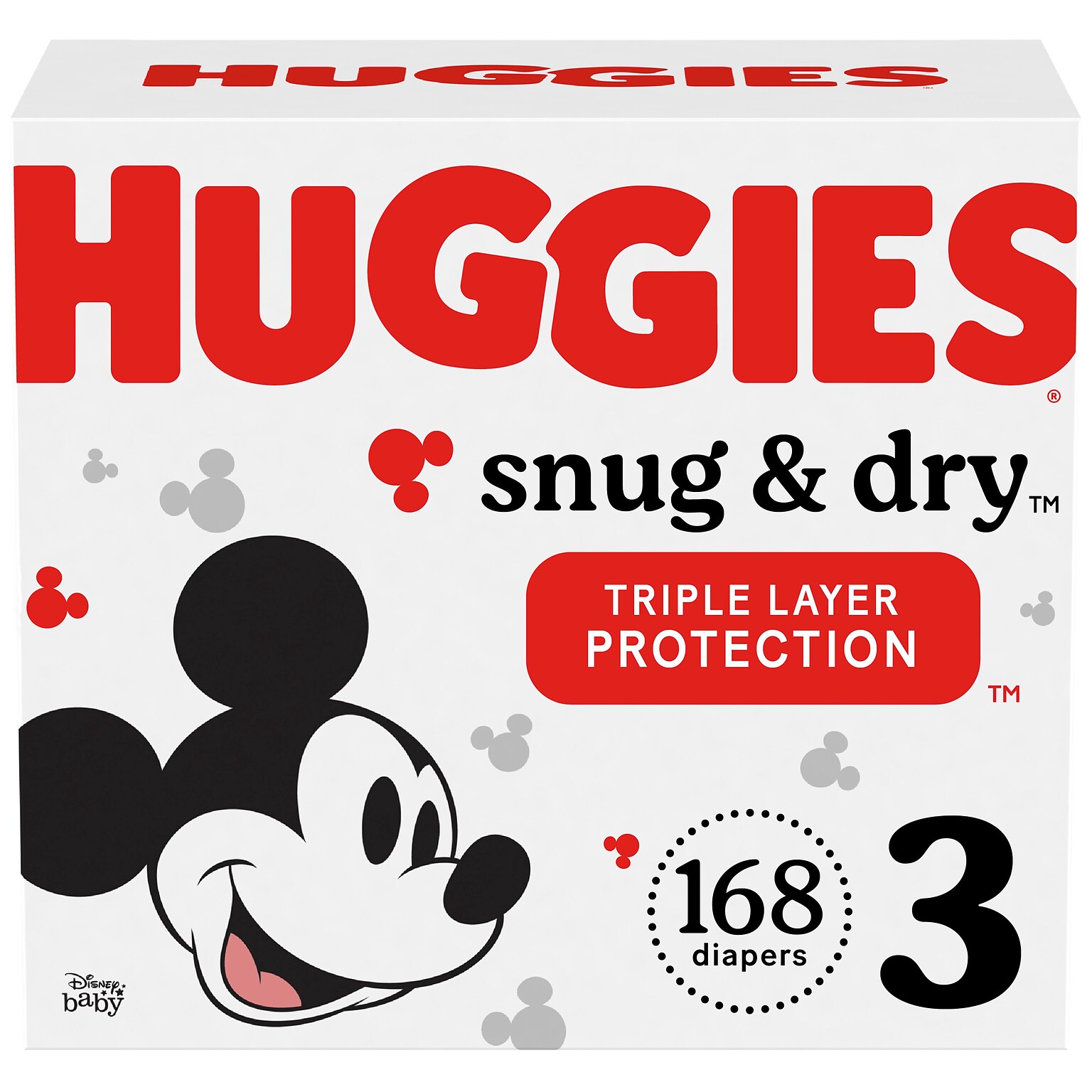 Huggies Snug & Dry Diapers, Size 3, 168 Count (51520)
