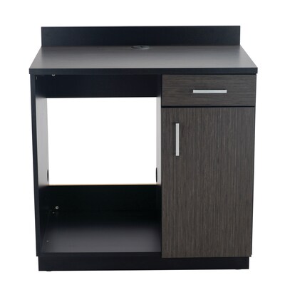 Safco 36"H Modular Break Room Appliance Base Cabinet, Asian Night/Black (1705AN)
