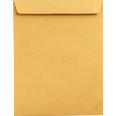 LUX Open End Open End Catalog Envelope, 13 x 17, Brown, 50/Pack (85739-50)