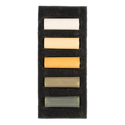 Rembrandt Soft Pastels Micro Sets, Yellow Ochres, 5/Set, 3 Sets/Bundle (RBX31820511-3)