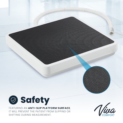 Viva Comfort Medical Digital BMI Weight Scale, 550 lbs. Capacity, White (ADIME904-06-MK)