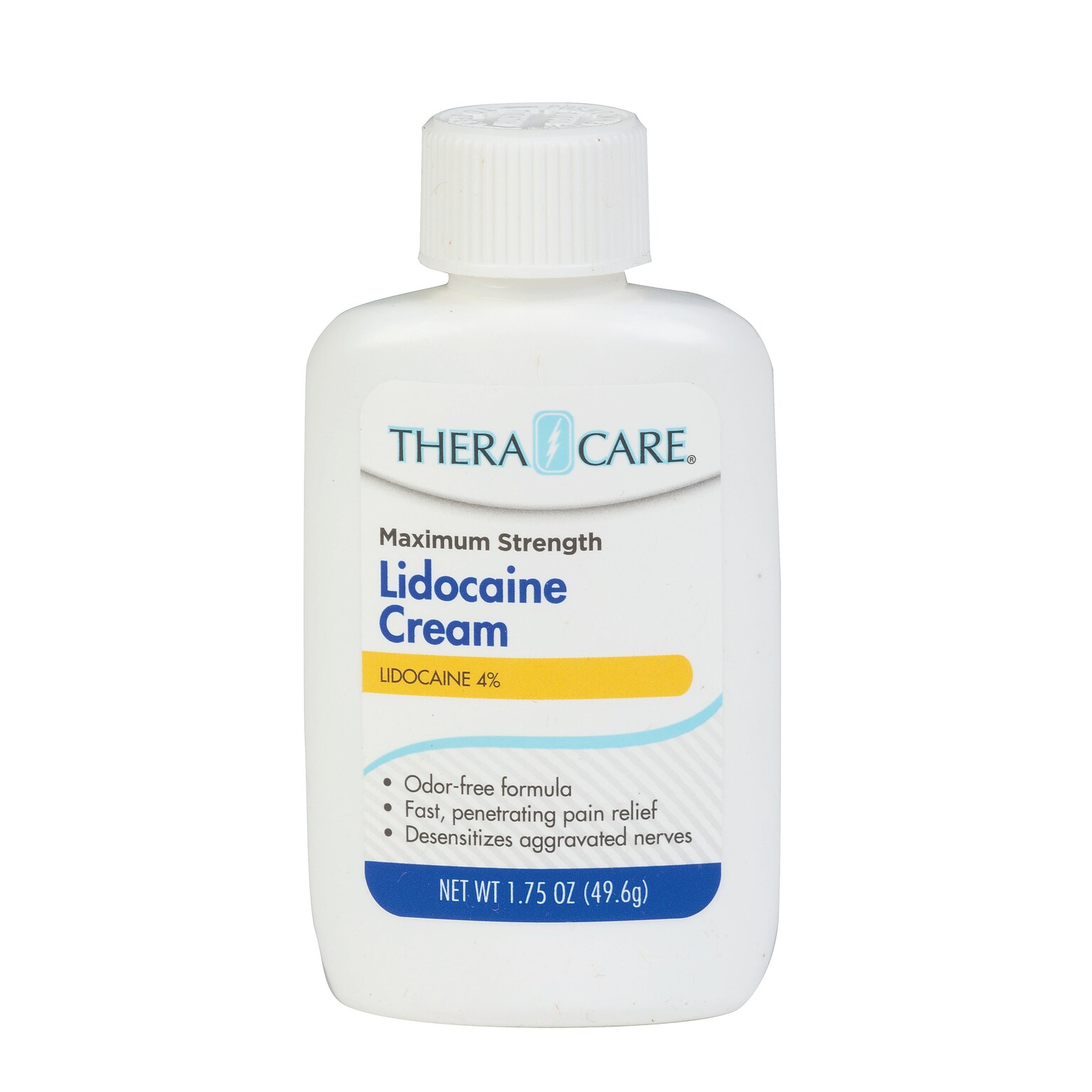 TheraCare Maximum Strength Lidocaine Cream Bottle, 1.75 oz. (19-930)