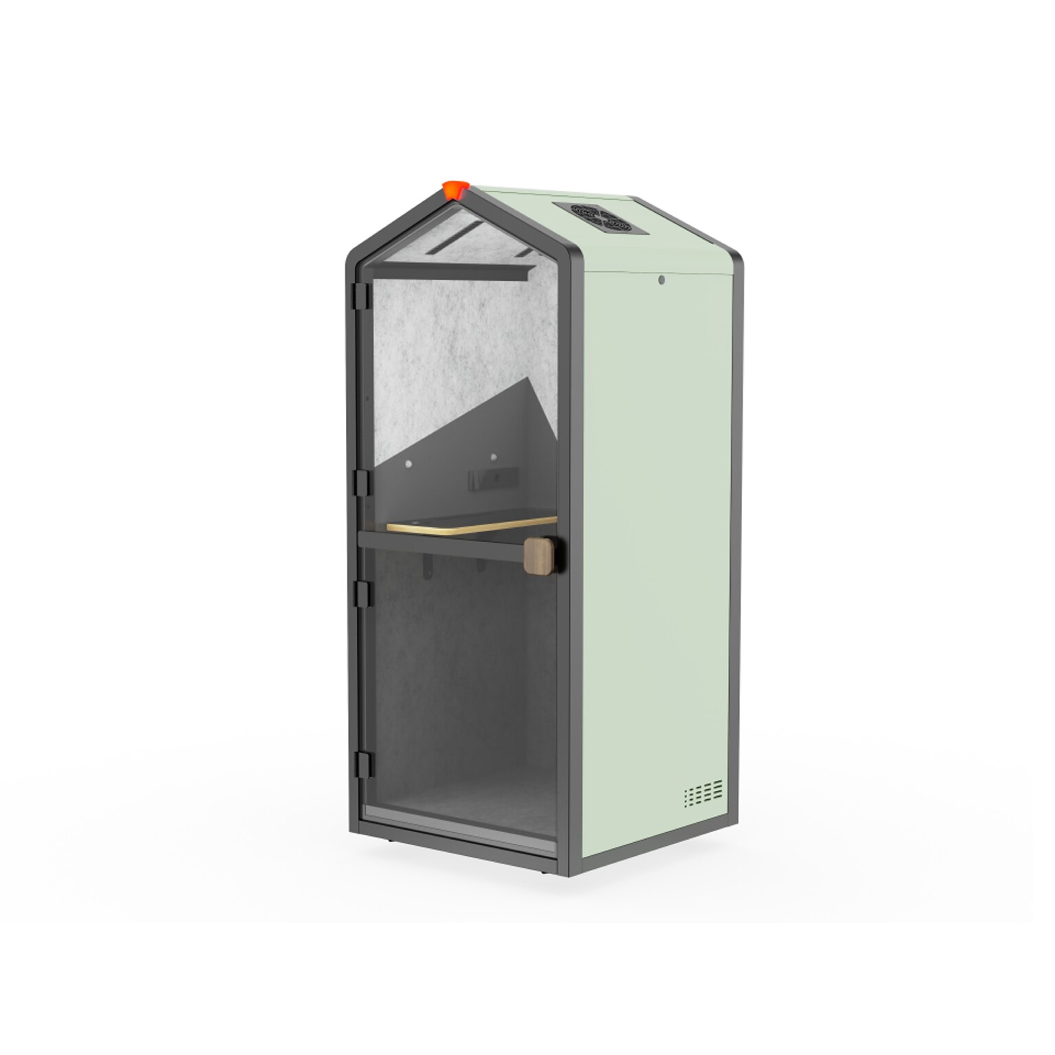 Flexispot Quick Install Series Solo Pro Sound Absorbing Privacy Booth, Green (EP1SG)