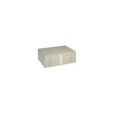 Safco® Versatile Steel Flat Files; 5-Drawers: 50x38; 16-1/2Hx53-3/8Wx41-3/8D, Tan