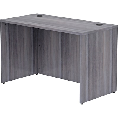 Lorell Essentials Series Rectangular Desk Shell, 48W x 24D x 29.5H, Weathered Charcoal (LLR69549)