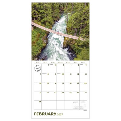 2027 TF Publishing Canada 12" x 12" Monthly Wall Calendar, Multicolored (27-1055)