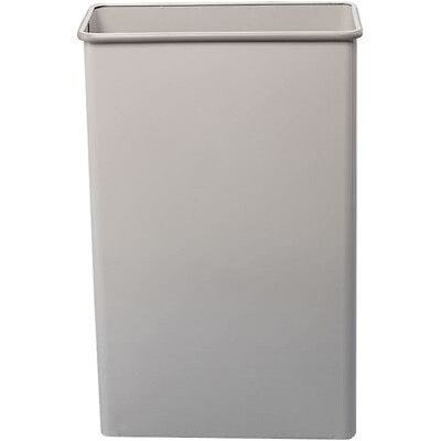 Safco® Fire-Resistant Steel Wastebasket; Rectangular, 88 Quarts, Sand
