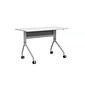 Safco Rumba Training Room Table, 24" x 48", Designer White (RBA4824FLSLDSWT)