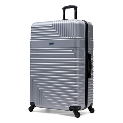 InUSA Resilience 33.6 Hardside Suitcase, 4-Wheeled Spinner, TSA Checkpoint Friendly, Silver (IURES00XL-SIL)