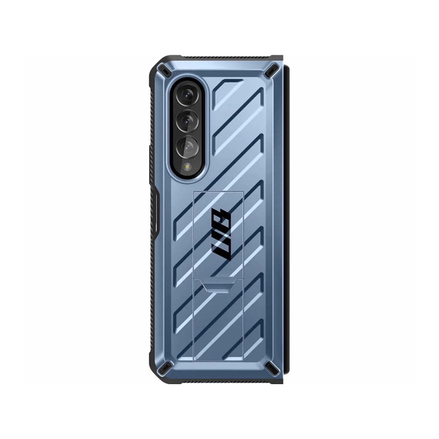 SUPCASE Unicorn Beetle Metallic Blue Kickstand Case for Samsung Galaxy Z Fold4 (SUP-Galaxy2022-ZFold4-5G-Unicorn-SP-Tilt)