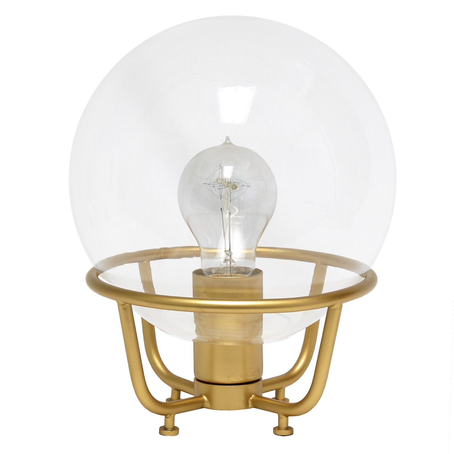 Lalia Home Old World Globe Glass Table Lamp, Matte Gold (LHT-5032-MG)