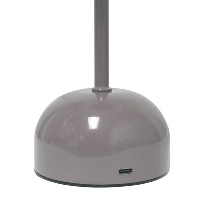 Simple Designs Mushroom Magic LED Table Lamp, Gray (LD1069-GRY)