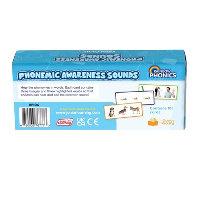 Junior Learning Rainbow Phonics Phonemic Awareness Sound Cards (JRLRP106)