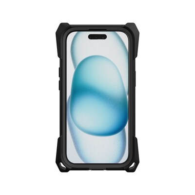 The Joy Factory aXtion Edge MagSafe Phone Case for iPhone 15, Shock Absorbing, Black (CPA310S)