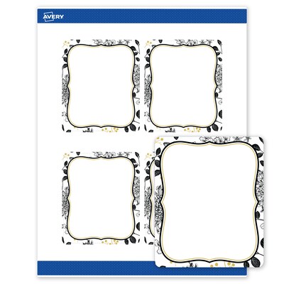 Avery Rectangle Laser/Inkjet Multipurpose Labels, 4 x 3-1/3, White, 40/Pack (19479371037)