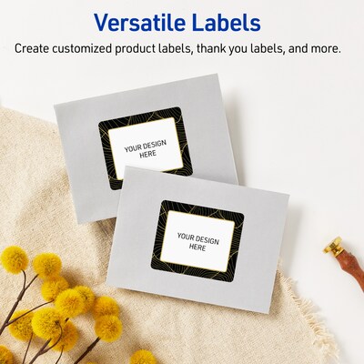 Avery Laser/Inkjet Rectangle Multipurpose Labels, 4" x 3-1/3", White, 40/Pack (S00-ETG)