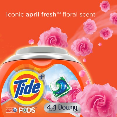 Tide PODS with Downy HE Liquid Laundry Detergent Pacs, April Fresh, 85 Capsules (03624)