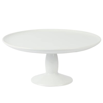 Martha Stewart Ceramic Cake Stand, White (935121012M)