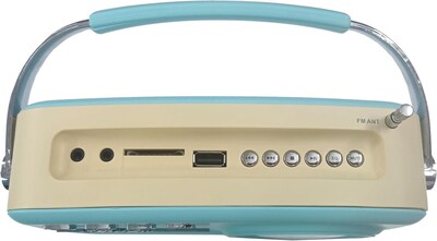 Supersonic Retro Portable Bluetooth Speaker, Blue, (SC-1201BT-BLU)