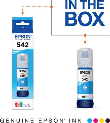 Epson T542 Cyan Ultra High Yield Ink Bottle (T542220-S)