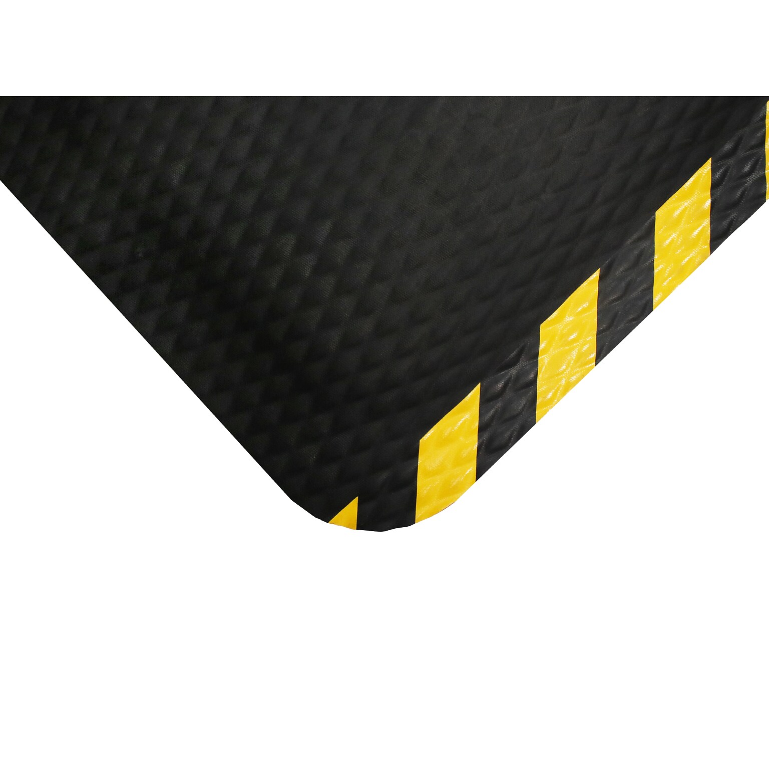 M + A Matting Hog Heaven Anti-Fatigue Commercial Floor Mat, 3 x 10, Black/Yellow (4232310100)