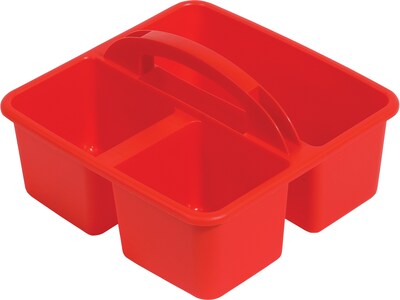 Deflect-O Polypropylene Kids Storage Caddy, 5.34 x 9.37 x 9.32, Red (39505RED)
