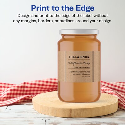 Avery Laser/Inkjet Rectangle Multipurpose Labels, 3" x 5", Kraft Brown, 45 Labels/Pack ( 94213)