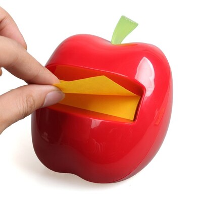 Post-it Pop-Up Apple-Shaped Dispenser for 3" x 3" Notes, Red (APL330)