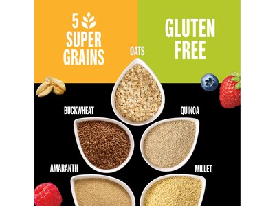 KIND Healthy Grains Gluten Free Mixed Berry Energy Bar, 1.4 oz., 10 Bars/Box (67073)