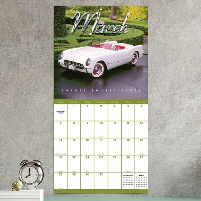 2027 TF Publishing Classic Cars 12" x 12" Monthly Wall Calendar (27-1004)