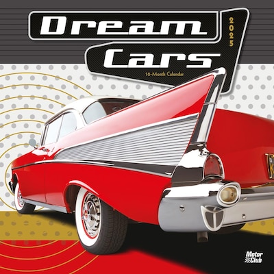 2025 Motor Club Dream Cars 12 x 24 Monthly Square Wall Calendar, (9781975479619)